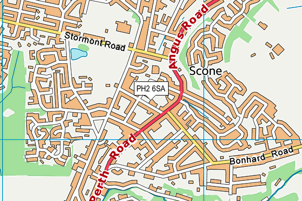 PH2 6SA map - OS VectorMap District (Ordnance Survey)