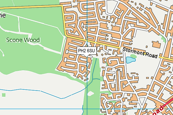 PH2 6SU map - OS VectorMap District (Ordnance Survey)