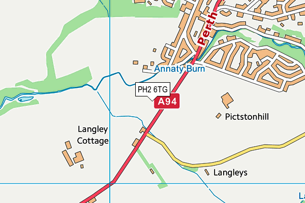 PH2 6TG map - OS VectorMap District (Ordnance Survey)