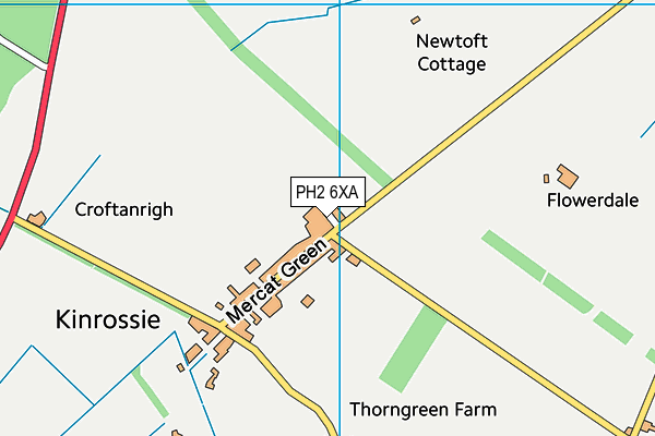 PH2 6XA map - OS VectorMap District (Ordnance Survey)