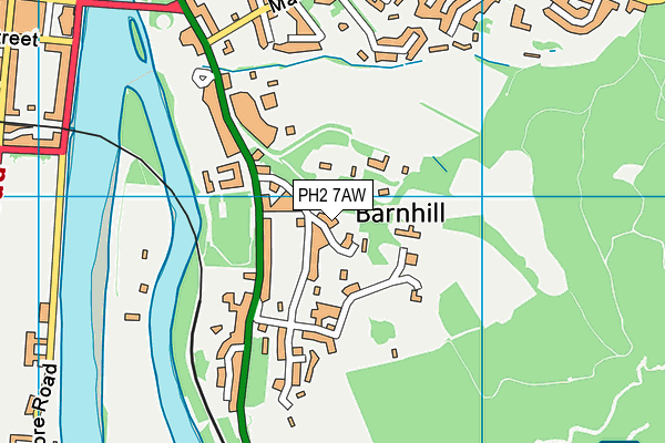 PH2 7AW map - OS VectorMap District (Ordnance Survey)