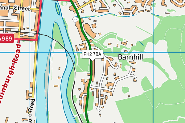 PH2 7BA map - OS VectorMap District (Ordnance Survey)