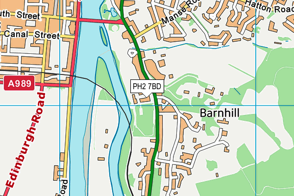 PH2 7BD map - OS VectorMap District (Ordnance Survey)