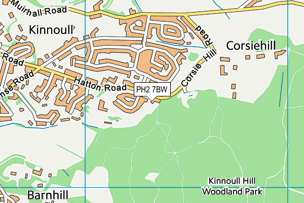 PH2 7BW map - OS VectorMap District (Ordnance Survey)