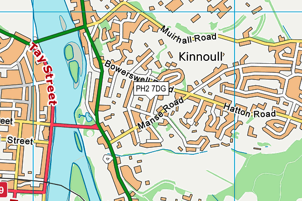 PH2 7DG map - OS VectorMap District (Ordnance Survey)