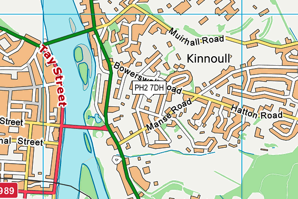 PH2 7DH map - OS VectorMap District (Ordnance Survey)