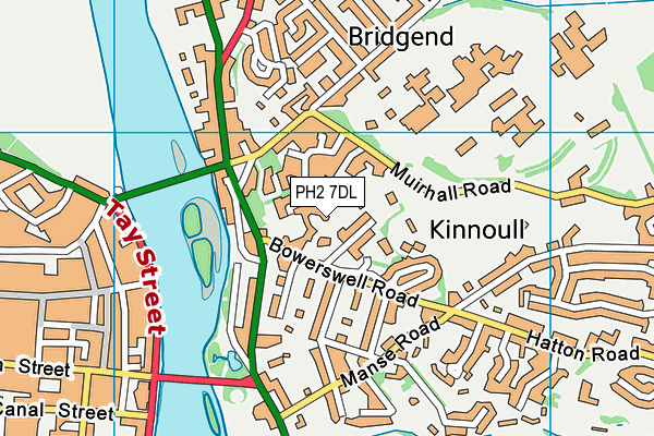 PH2 7DL map - OS VectorMap District (Ordnance Survey)