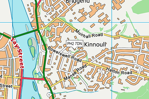 PH2 7DN map - OS VectorMap District (Ordnance Survey)