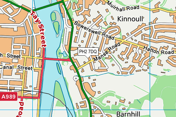 PH2 7DQ map - OS VectorMap District (Ordnance Survey)