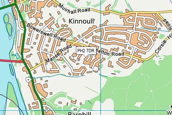 PH2 7DR map - OS VectorMap District (Ordnance Survey)