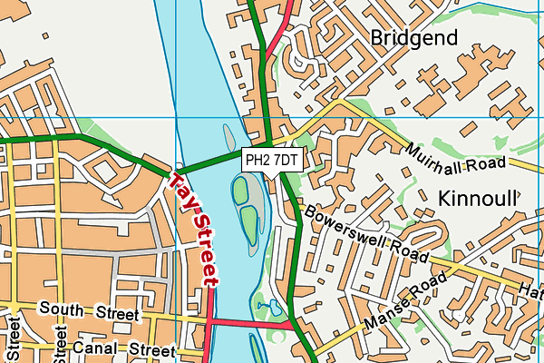 PH2 7DT map - OS VectorMap District (Ordnance Survey)