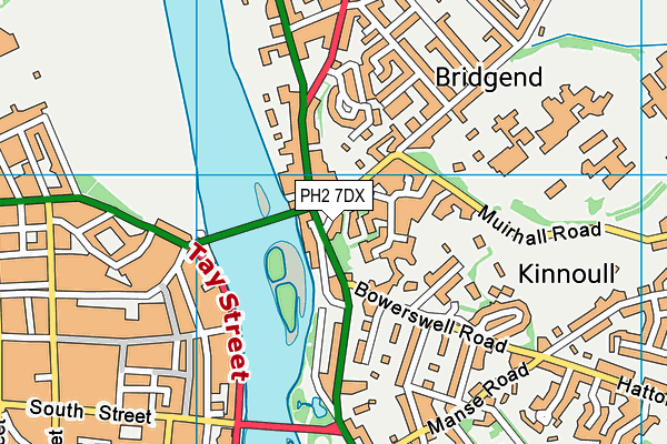 PH2 7DX map - OS VectorMap District (Ordnance Survey)