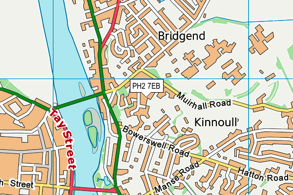 PH2 7EB map - OS VectorMap District (Ordnance Survey)