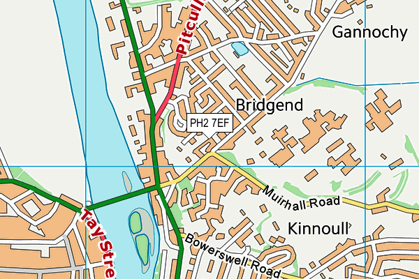 PH2 7EF map - OS VectorMap District (Ordnance Survey)