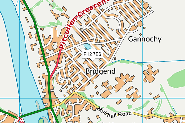 PH2 7ES map - OS VectorMap District (Ordnance Survey)