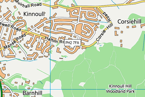 PH2 7FA map - OS VectorMap District (Ordnance Survey)