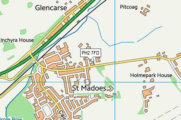 PH2 7FD map - OS VectorMap District (Ordnance Survey)