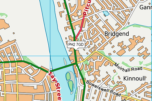 PH2 7GD map - OS VectorMap District (Ordnance Survey)