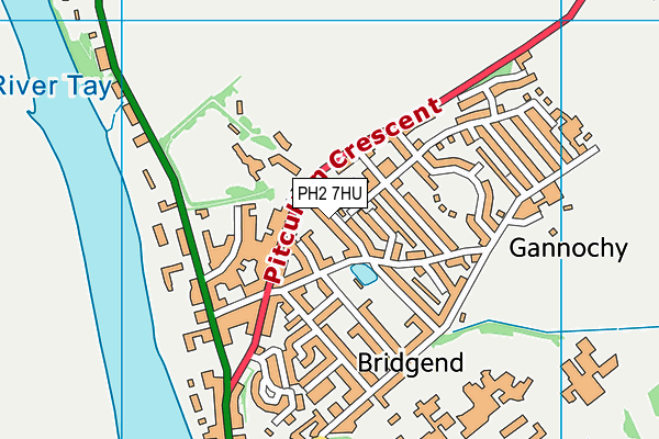 PH2 7HU map - OS VectorMap District (Ordnance Survey)