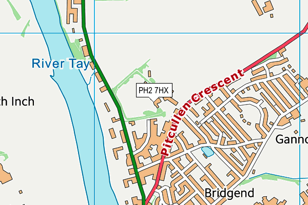 PH2 7HX map - OS VectorMap District (Ordnance Survey)