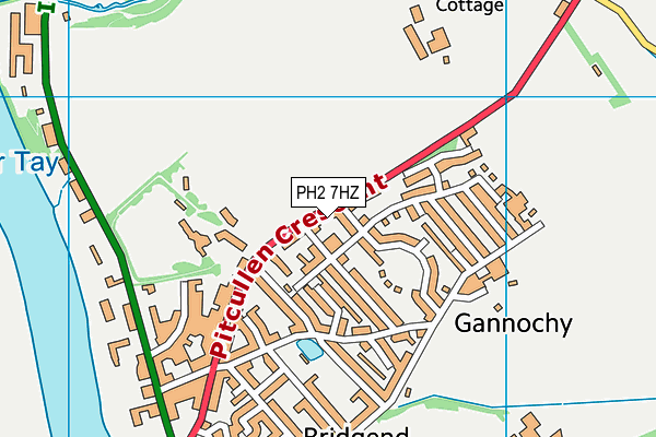 PH2 7HZ map - OS VectorMap District (Ordnance Survey)