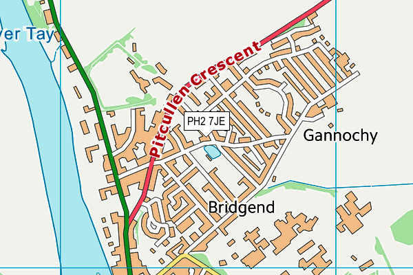 PH2 7JE map - OS VectorMap District (Ordnance Survey)