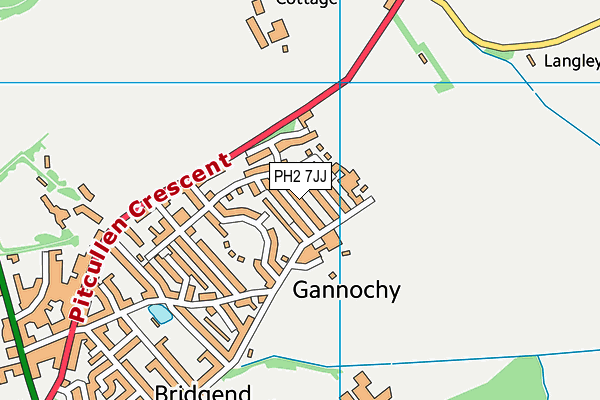 PH2 7JJ map - OS VectorMap District (Ordnance Survey)