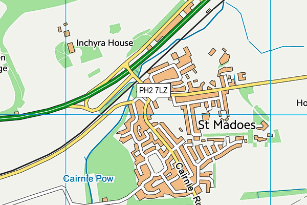 PH2 7LZ map - OS VectorMap District (Ordnance Survey)