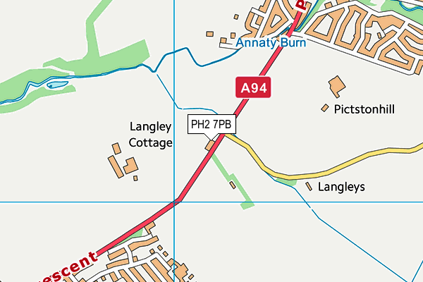 PH2 7PB map - OS VectorMap District (Ordnance Survey)