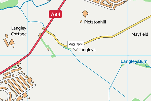 PH2 7PF map - OS VectorMap District (Ordnance Survey)