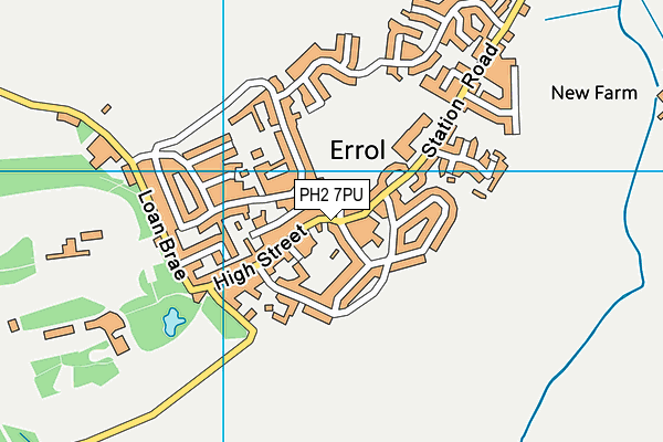 PH2 7PU map - OS VectorMap District (Ordnance Survey)