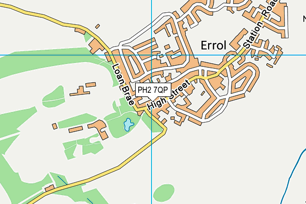 PH2 7QP map - OS VectorMap District (Ordnance Survey)