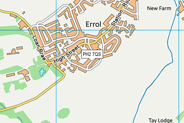 PH2 7QS map - OS VectorMap District (Ordnance Survey)