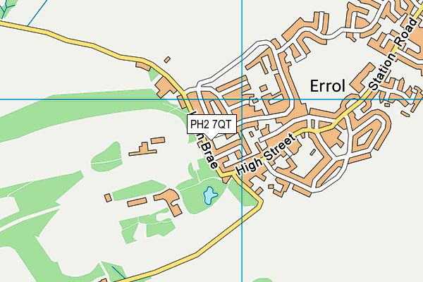 PH2 7QT map - OS VectorMap District (Ordnance Survey)