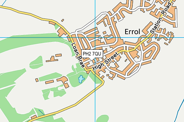 PH2 7QU map - OS VectorMap District (Ordnance Survey)