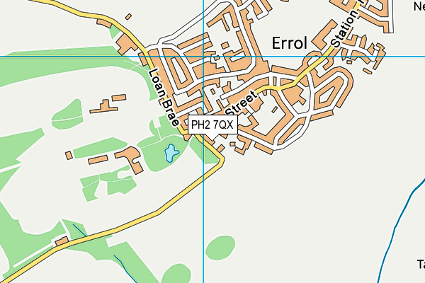 PH2 7QX map - OS VectorMap District (Ordnance Survey)