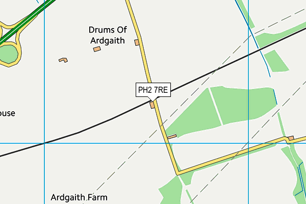 PH2 7RE map - OS VectorMap District (Ordnance Survey)