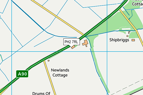 PH2 7RL map - OS VectorMap District (Ordnance Survey)