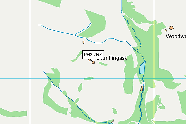 PH2 7RZ map - OS VectorMap District (Ordnance Survey)