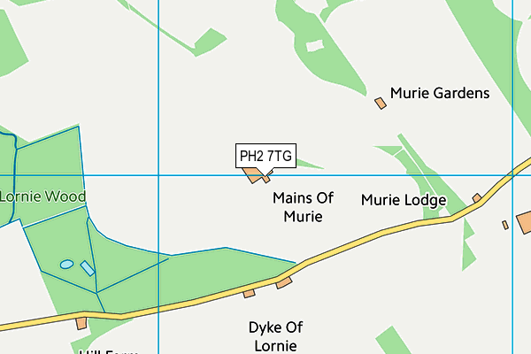 PH2 7TG map - OS VectorMap District (Ordnance Survey)