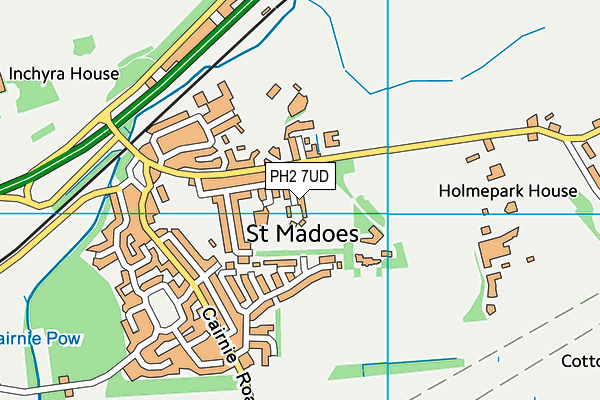 PH2 7UD map - OS VectorMap District (Ordnance Survey)