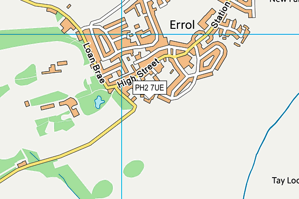 PH2 7UE map - OS VectorMap District (Ordnance Survey)