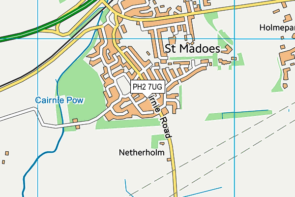 PH2 7UG map - OS VectorMap District (Ordnance Survey)
