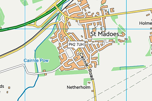 PH2 7UH map - OS VectorMap District (Ordnance Survey)