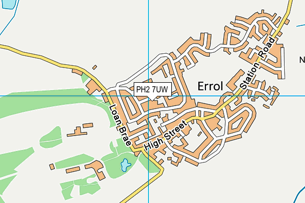 PH2 7UW map - OS VectorMap District (Ordnance Survey)