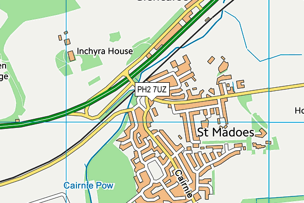 PH2 7UZ map - OS VectorMap District (Ordnance Survey)