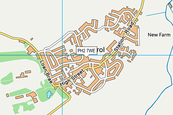 PH2 7WE map - OS VectorMap District (Ordnance Survey)