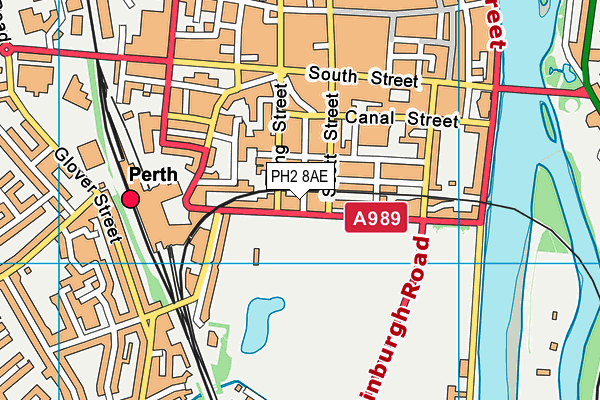 PH2 8AE map - OS VectorMap District (Ordnance Survey)