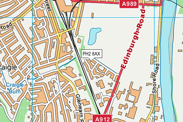 PH2 8AX map - OS VectorMap District (Ordnance Survey)