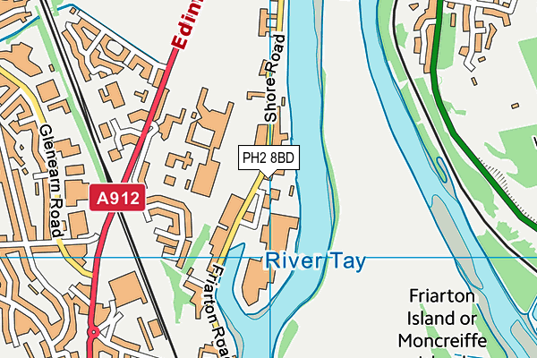 PH2 8BD map - OS VectorMap District (Ordnance Survey)